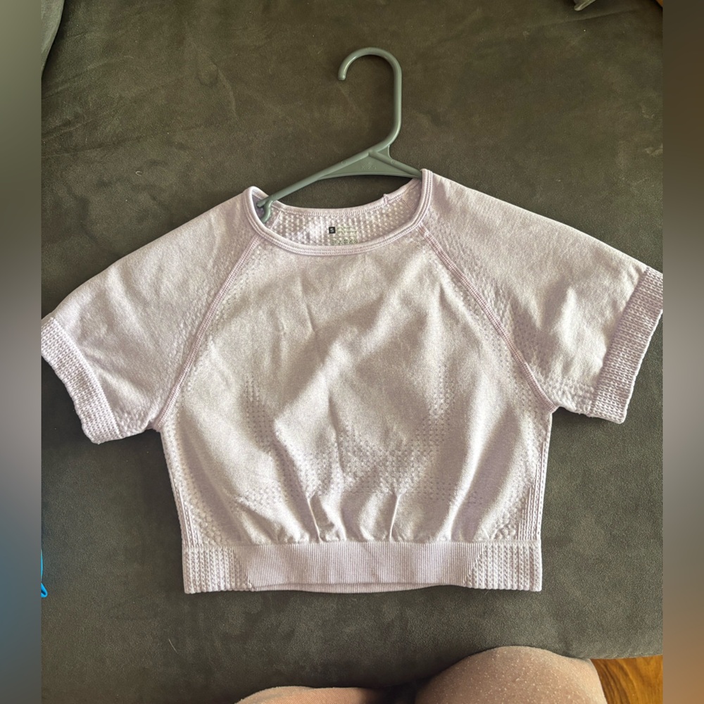 Chic Light Pink Knit Crop Top